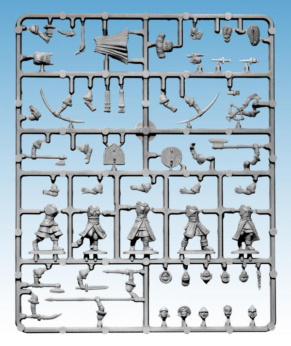 Frostgrave Soldiers II: Female Sprue – x5 28mm Fantasy Miniatures (North Star)