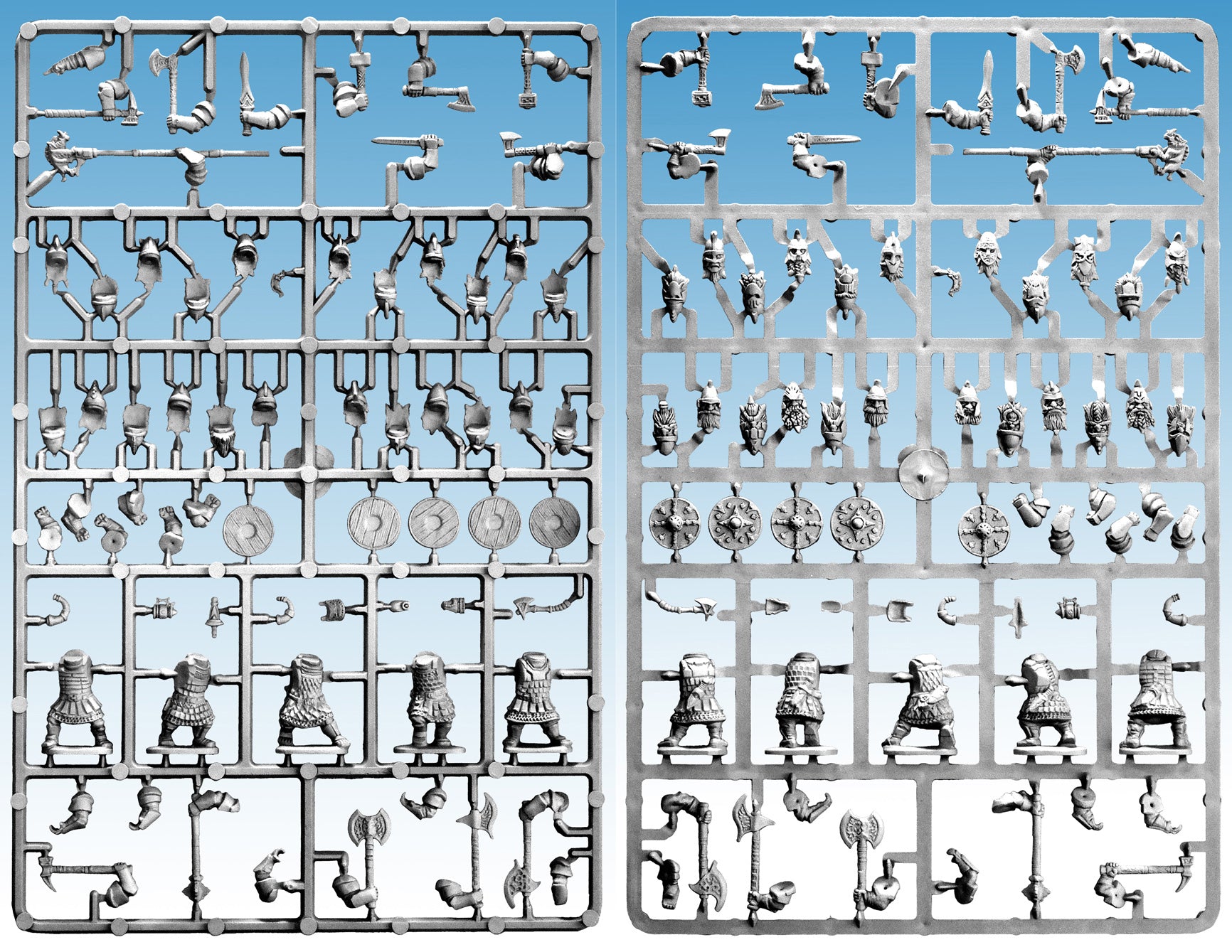 Oathmark Dwarf Heavy Infantry Sprue – x5 28mm Fantasy Minis (North Star)