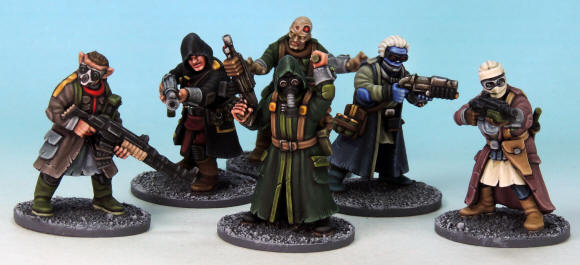 Stargrave Scavengers: Sci-Fi Raider Sprue (x5 28mm Miniatures)