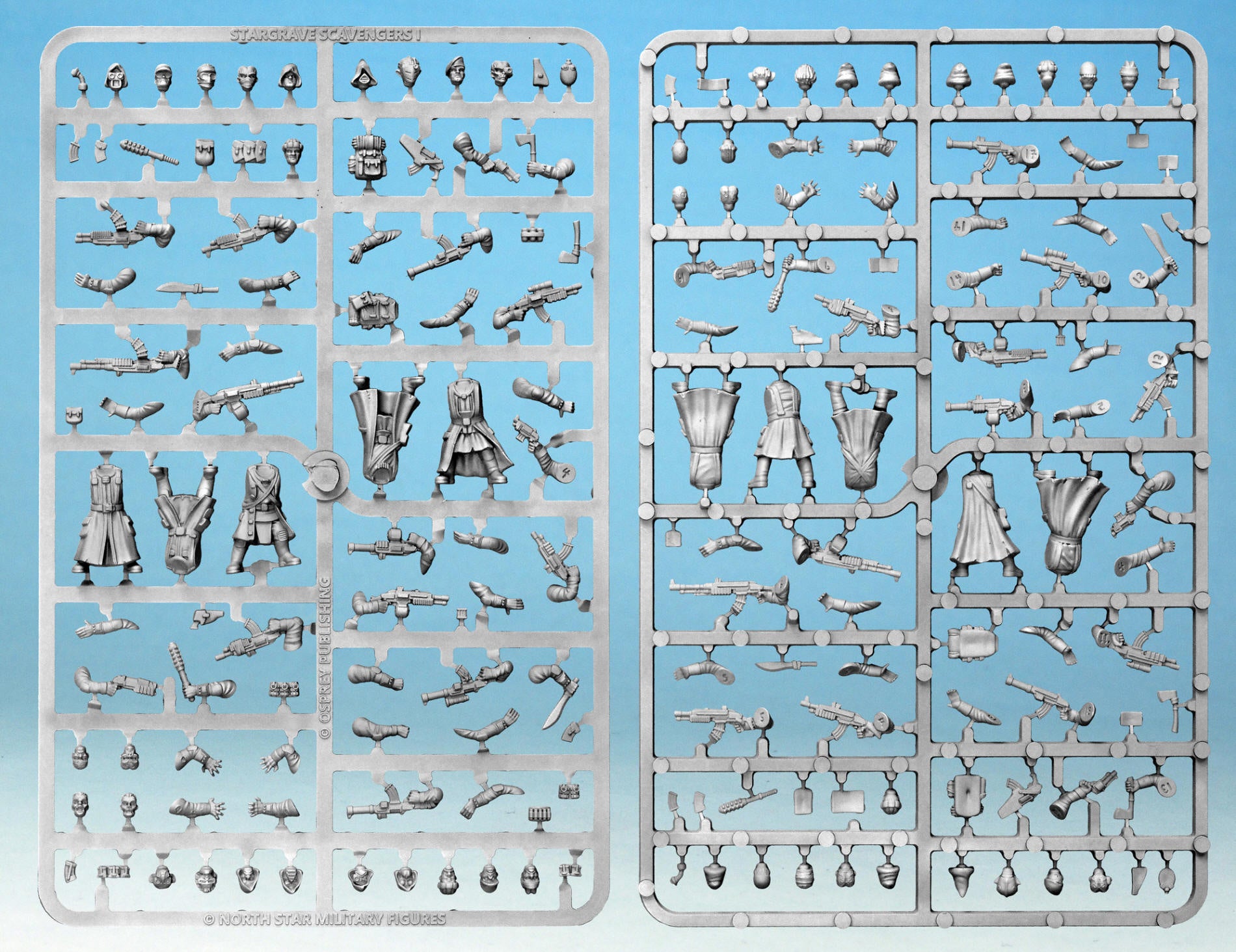 Stargrave Scavengers: Sci-Fi Raider Sprue (x5 28mm Miniatures)