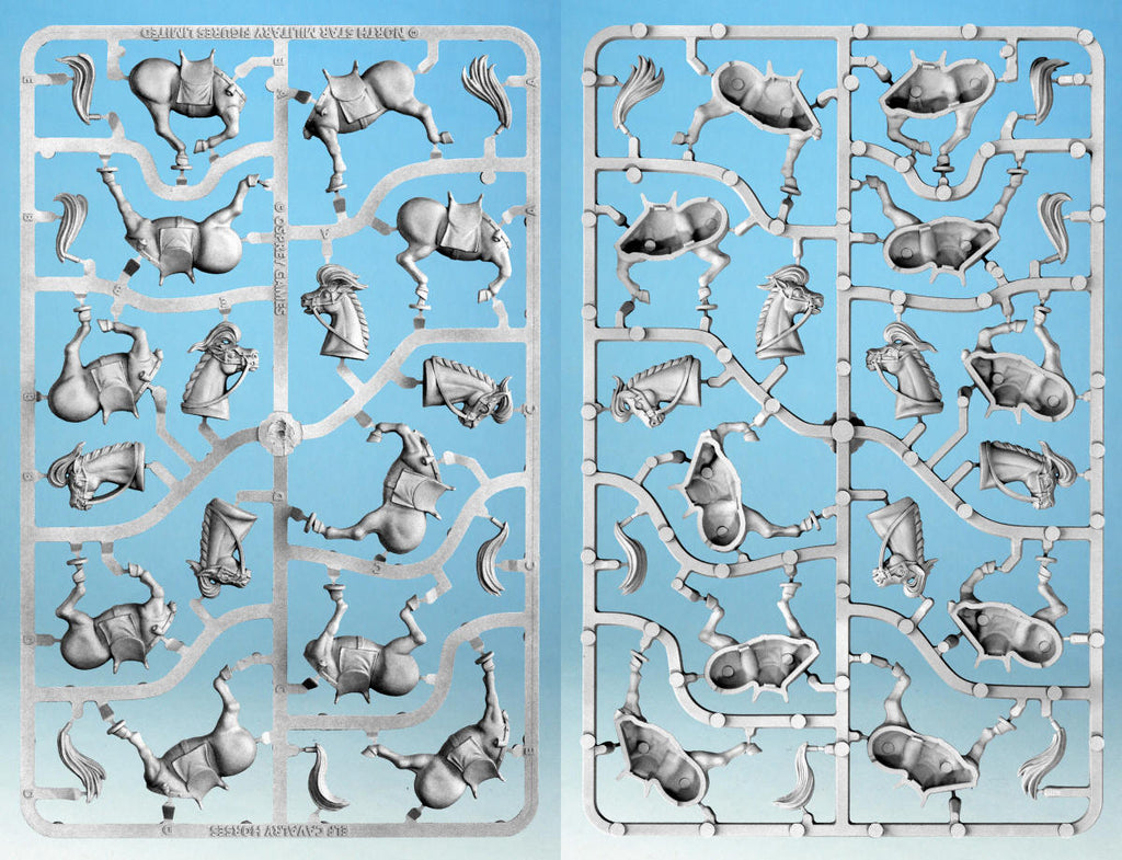 Oathmark: Elf Cavalry SPRUE 28mm Fantasy Miniatures (North Star)