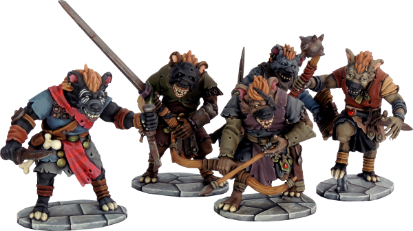 Frostgrave Gnolls Sprue – x5 28mm Fantasy Miniatures (North Star)
