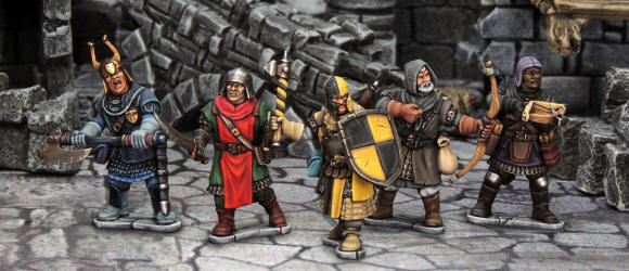 Frostgrave Knights Sprue – x5 28mm Fantasy Miniatures (North Star)