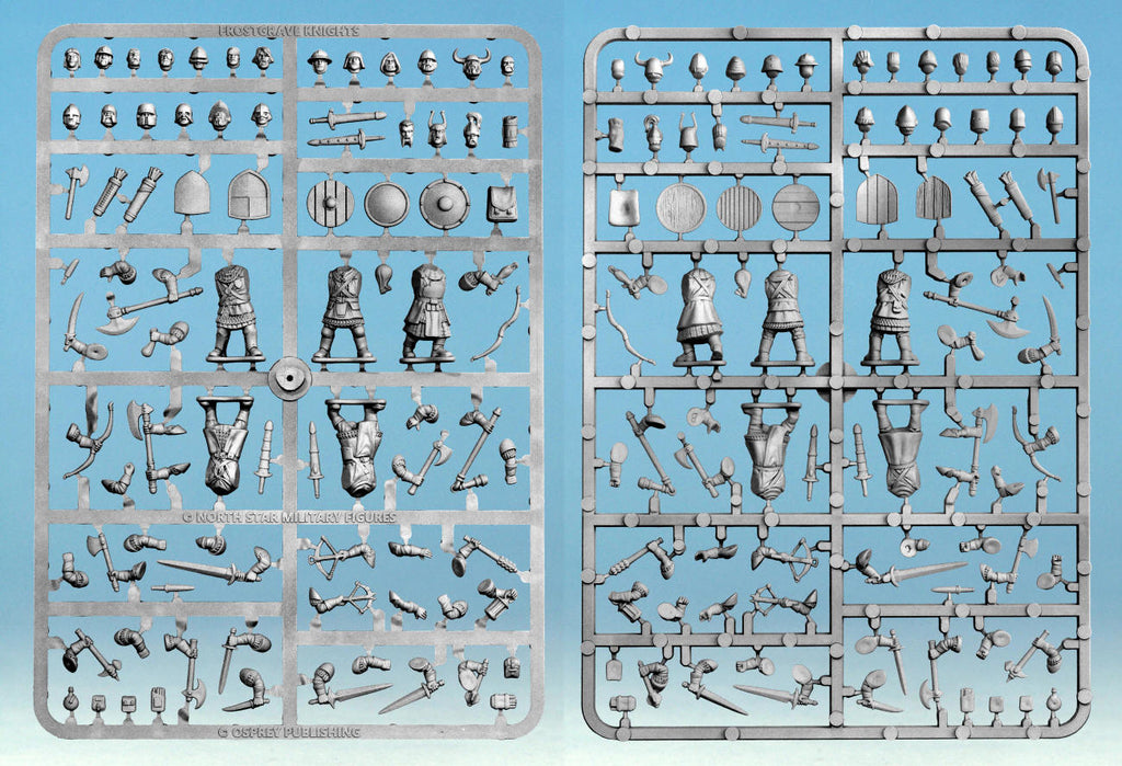 Frostgrave Knights Sprue – x5 28mm Fantasy Miniatures (North Star)