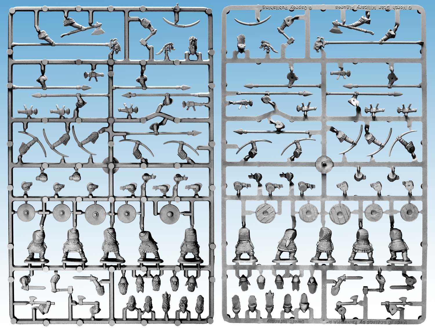 Oathmark Dwarf Infantry Sprue – x5 28mm Fantasy Minis (North Star)