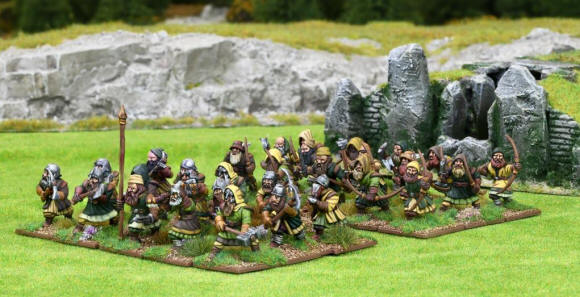 Oathmark Dwarf Light Infantry Sprue – x5 28mm Fantasy Minis (North Star)