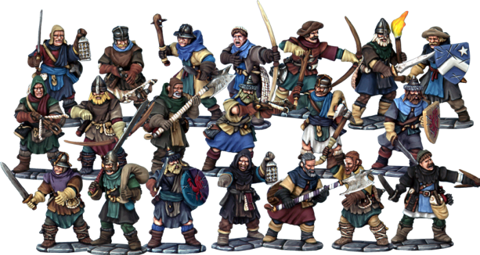 Frostgrave Soldiers Sprue – x5 28mm Fantasy Miniatures (North Star)