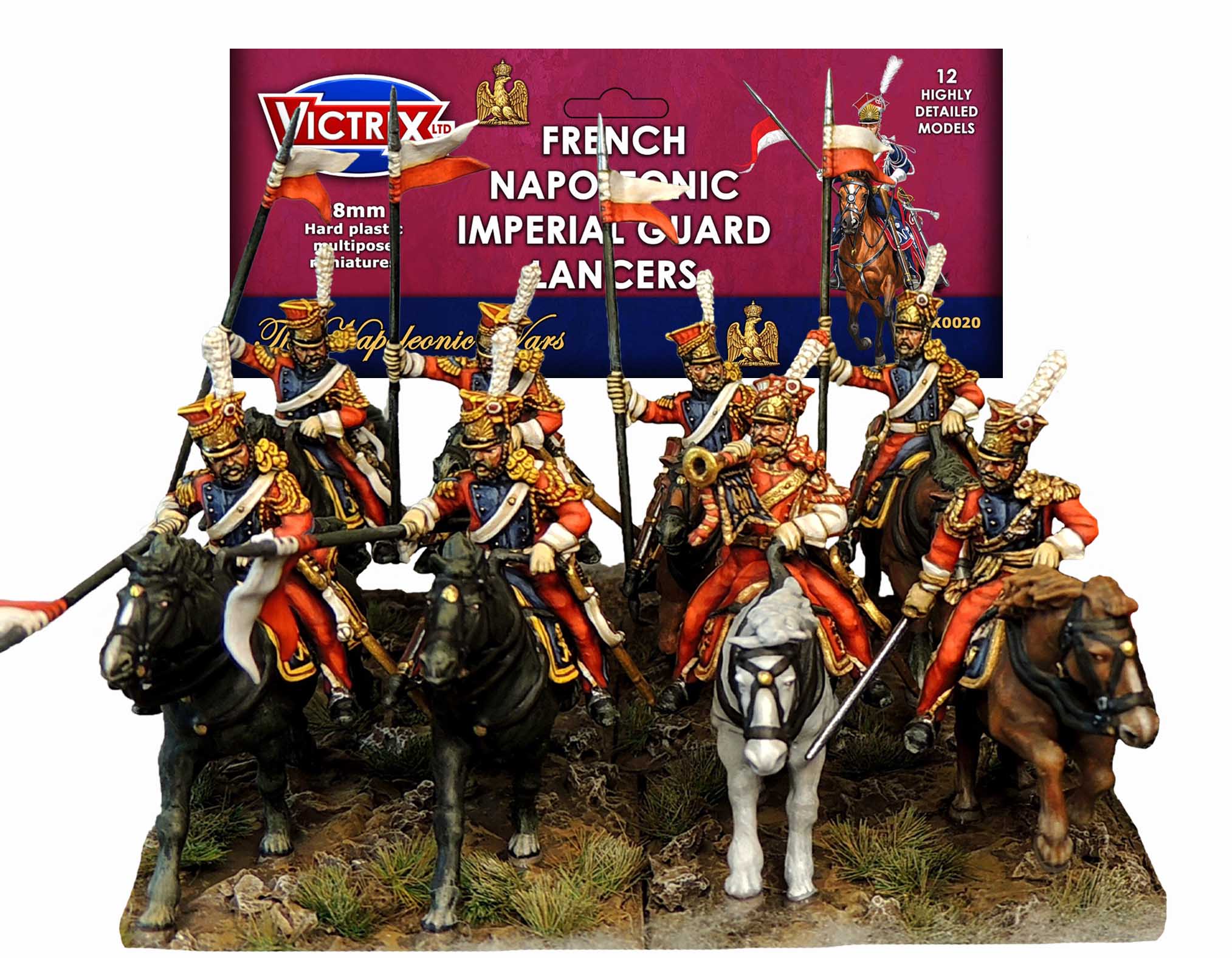 VICTRIX French Imperial Guard Lancers (x12 Cavalry) - 28mm Miniatures