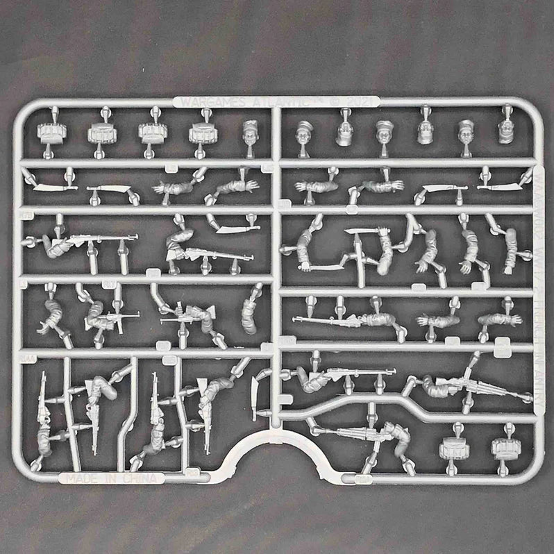 Wargames Atlantic Great War French Infantry SPRUE - x7 28mm WW1/WW2 Miniatures