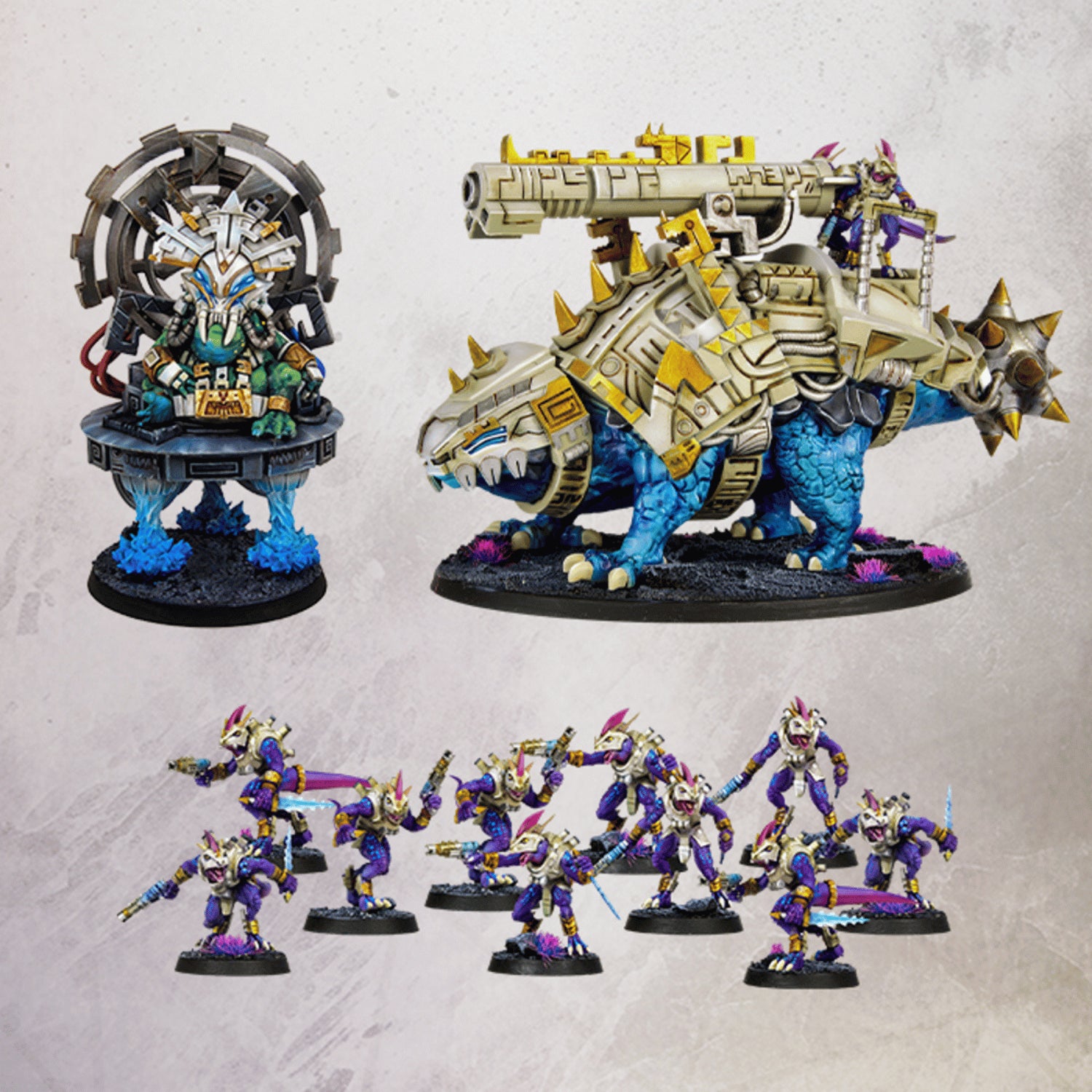 One Page Rules: Grimdark Future - Saurian Starhost Vanguard Expansion