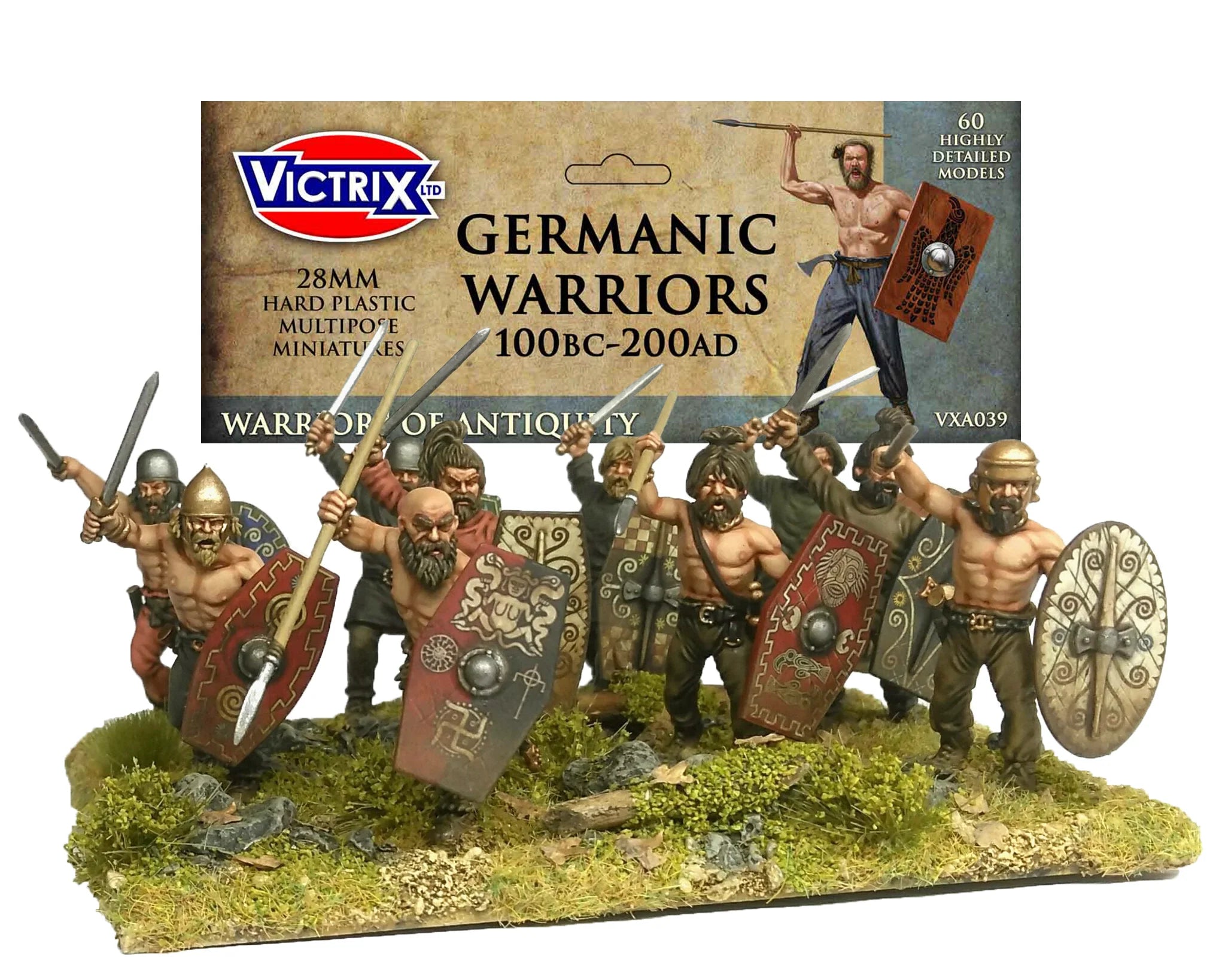 VICTRIX Germanic Warriors (x60 Figures) - 28mm Miniatures
