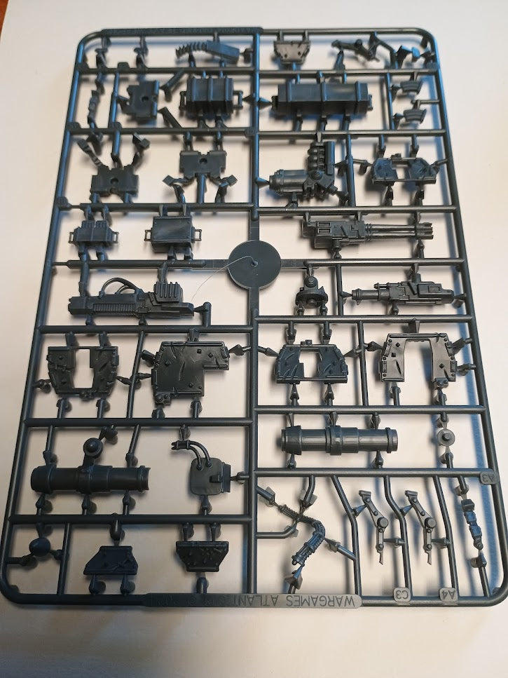 Wargames Atlantic: The Damned Heavy Weapons Sprues | x3 28mm Crewed Weapons + 4 Crew