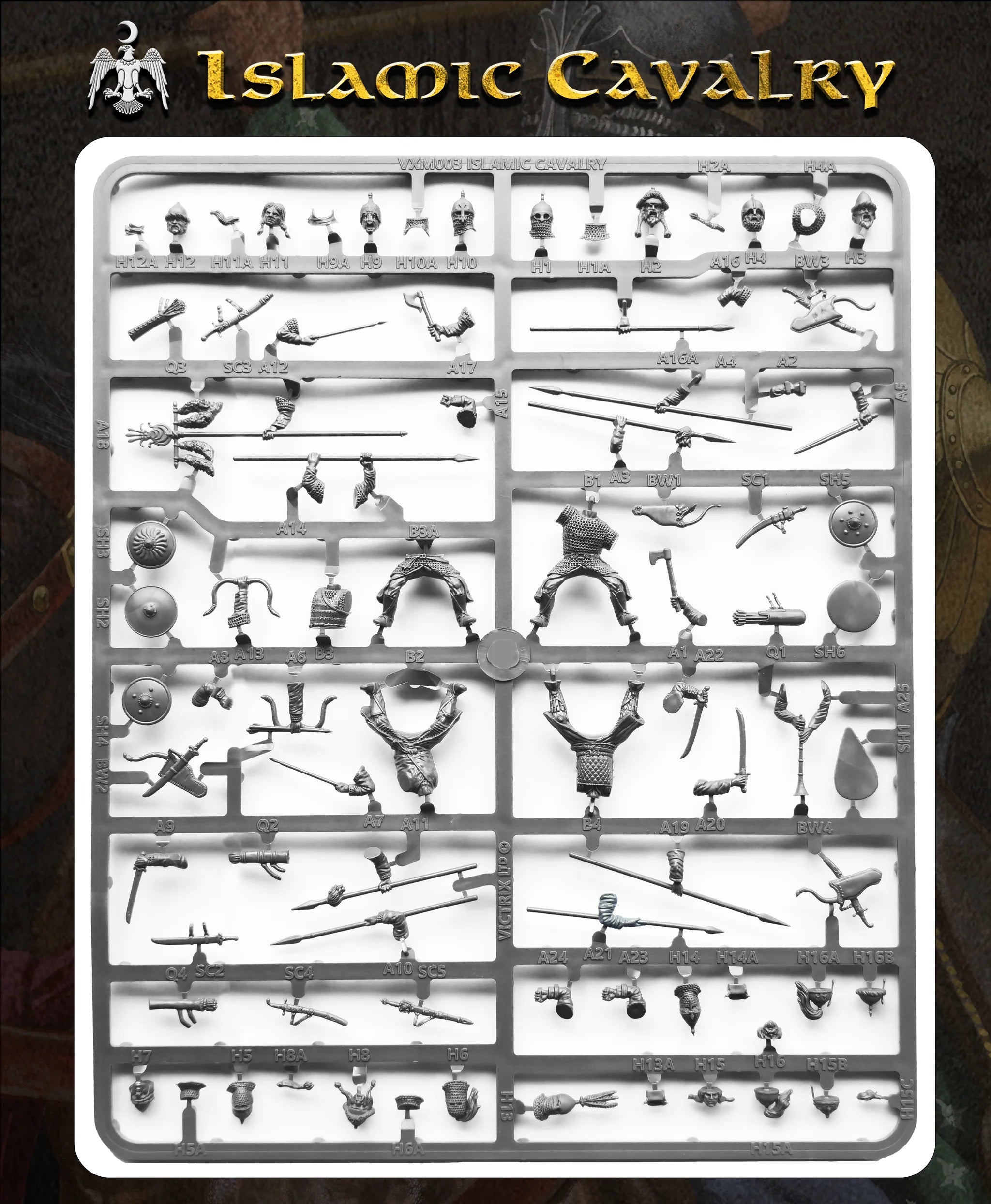 VICTRIX Islamic Cavalry Sprues (x4 Cavalry) - 28mm Miniatures