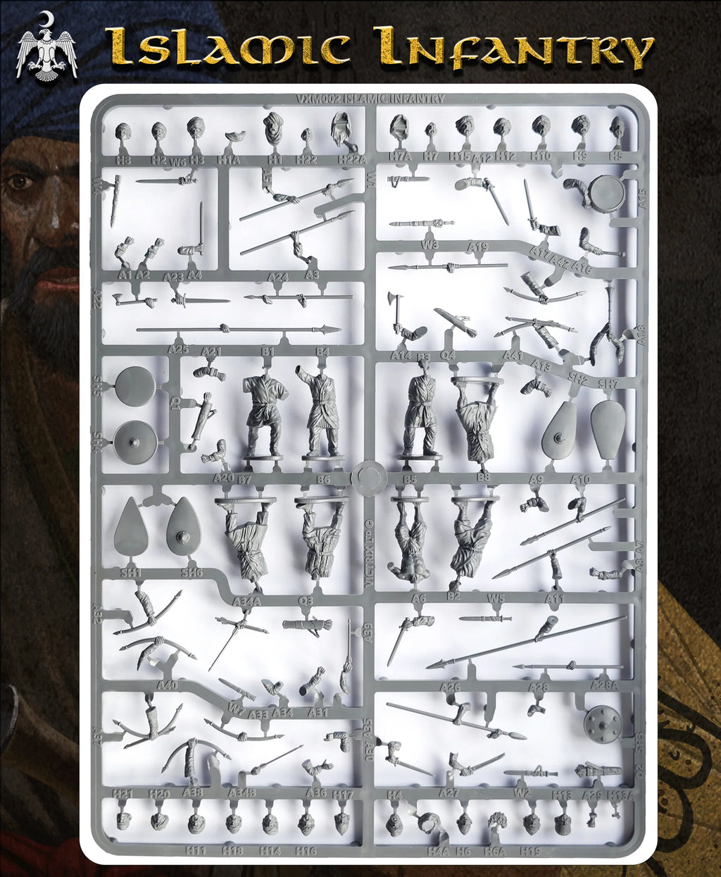 Victrix Islamic Infantry & Archers Sprues (x8 Miniatures) - 28mm
