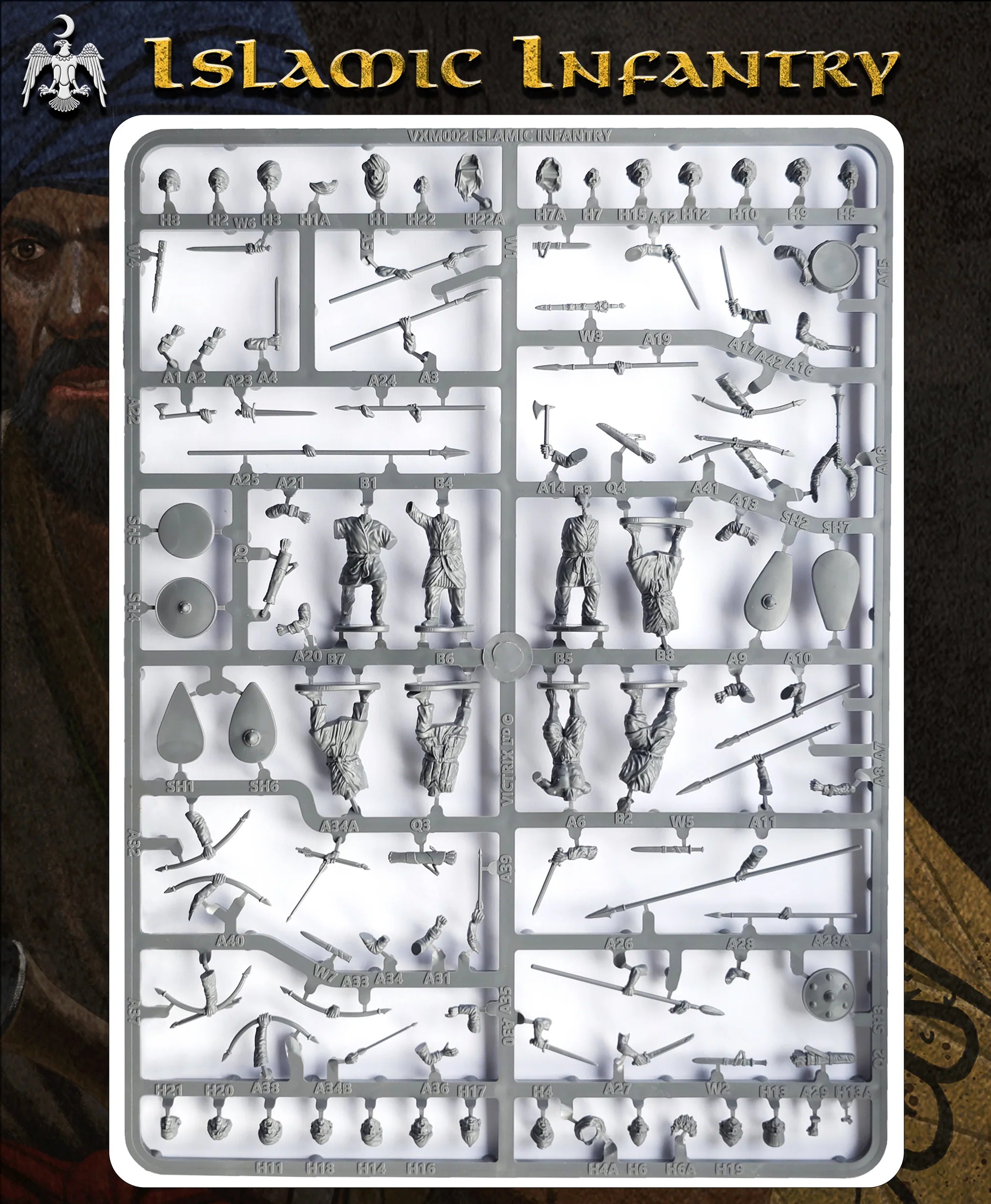 Victrix Islamic Infantry & Archers Sprues (x8 Miniatures) - 28mm