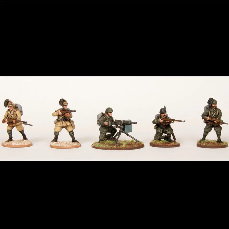 Wargames Atlantic WW2 Italian Infantry – 28mm HMG Squad Bundle (x7 Figures)