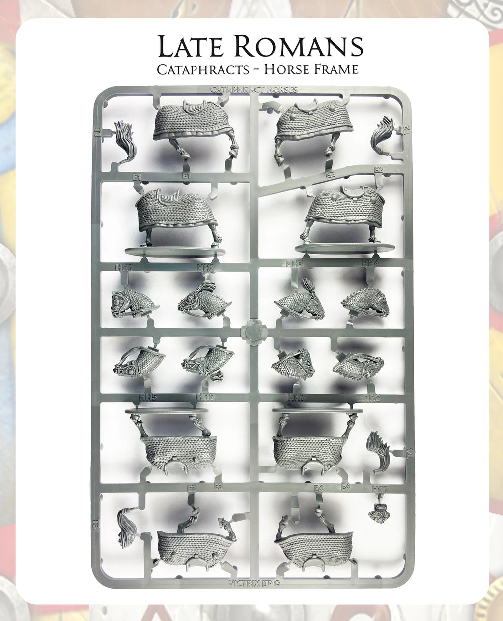VICTRIX Late Roman Cataphracts Sprues (x4 Cavalry) - 28mm Miniatures
