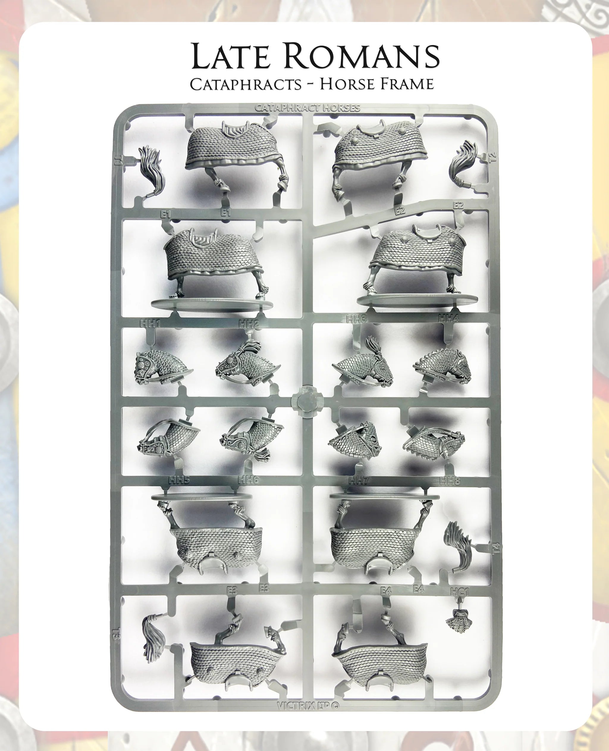 VICTRIX Late Roman Cataphracts Sprues (x4 Cavalry) - 28mm Miniatures