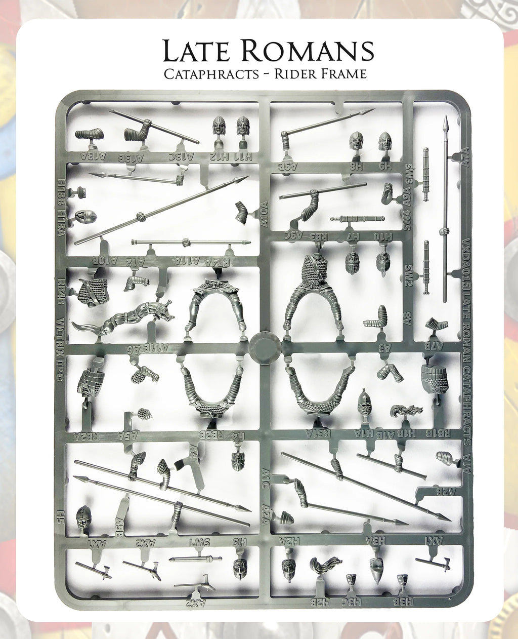 VICTRIX Late Roman Cataphracts Sprues (x4 Cavalry) - 28mm Miniatures