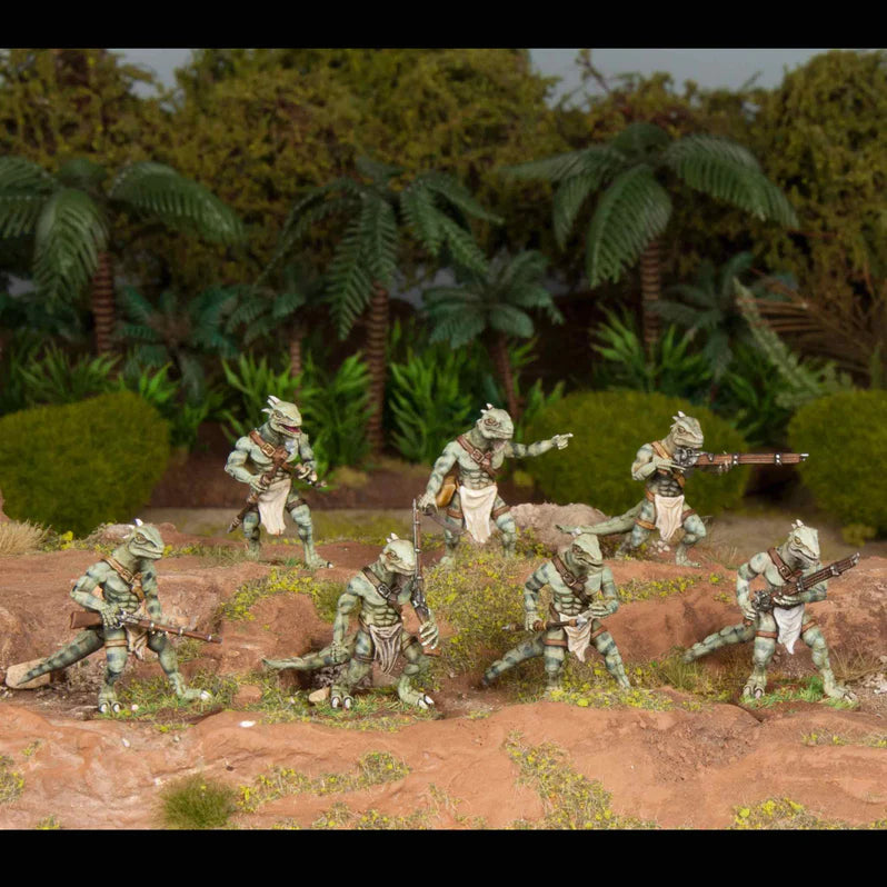 Wargames Atlantic Lizardmen Sprue – x3 28mm Miniatures