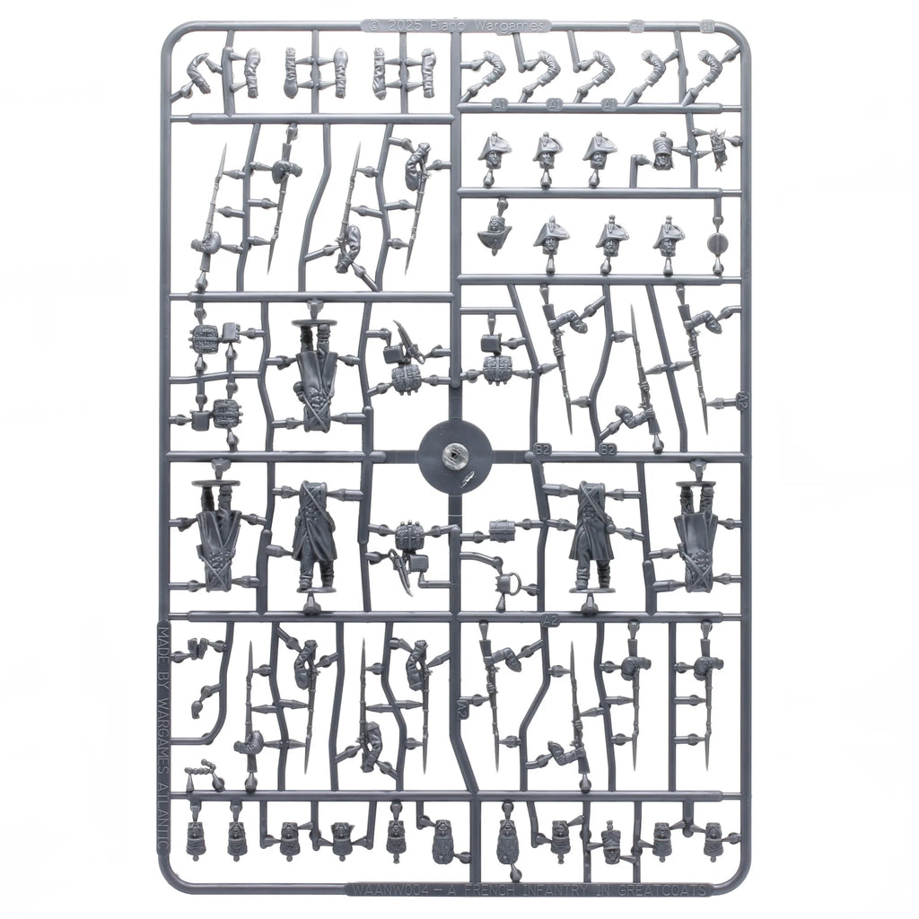 Wargames Atlantic French Infantry in Greatcoats Line Sprue - 28mm Napoleonic Miniatures