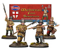 VICTRIX Foot Sergeants Sprues (x8 28mm Medieval Miniatures)