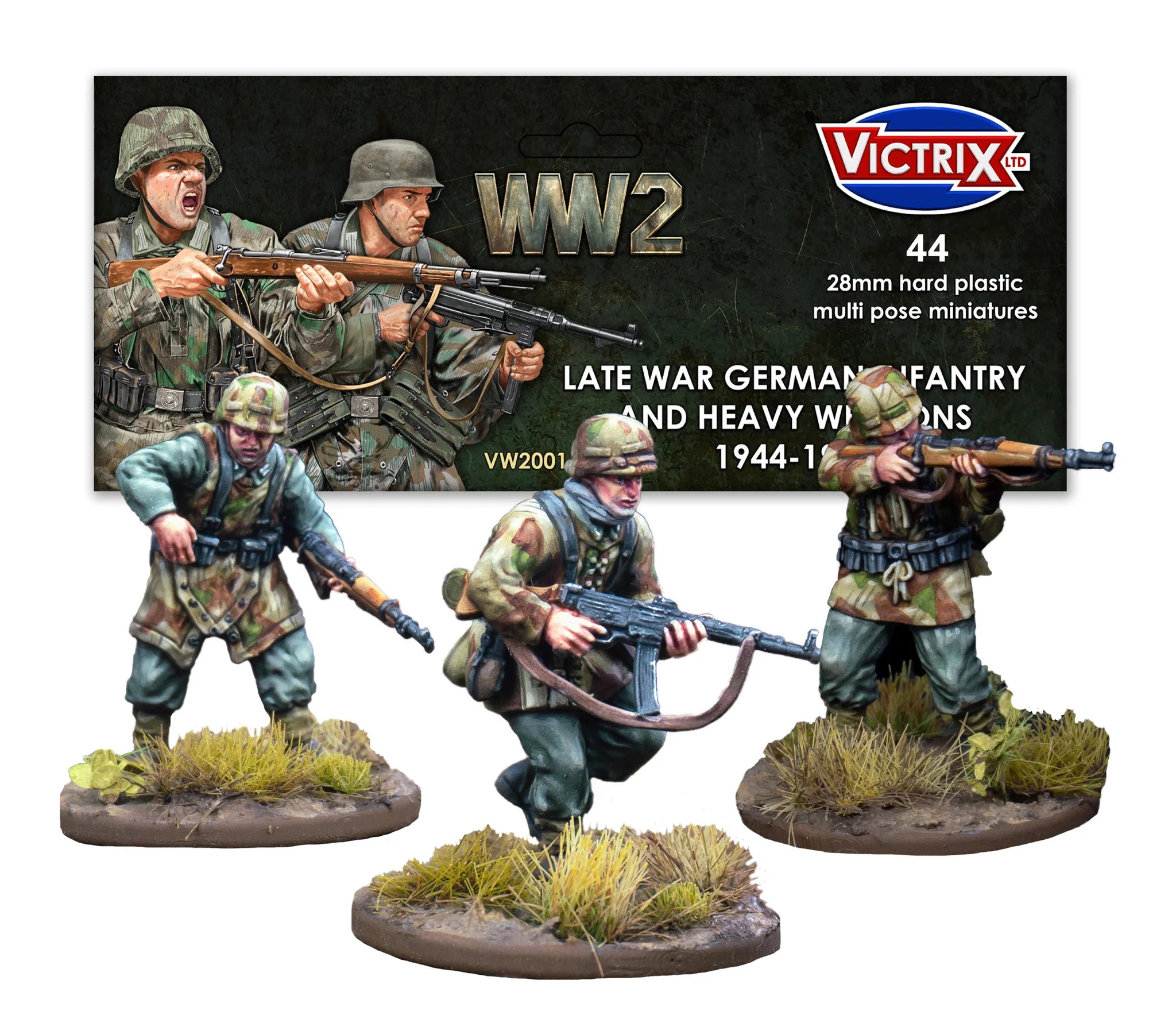 Victrix German Infantry & Heavy Weapons Set (x44 Figures) - 28mm WW2