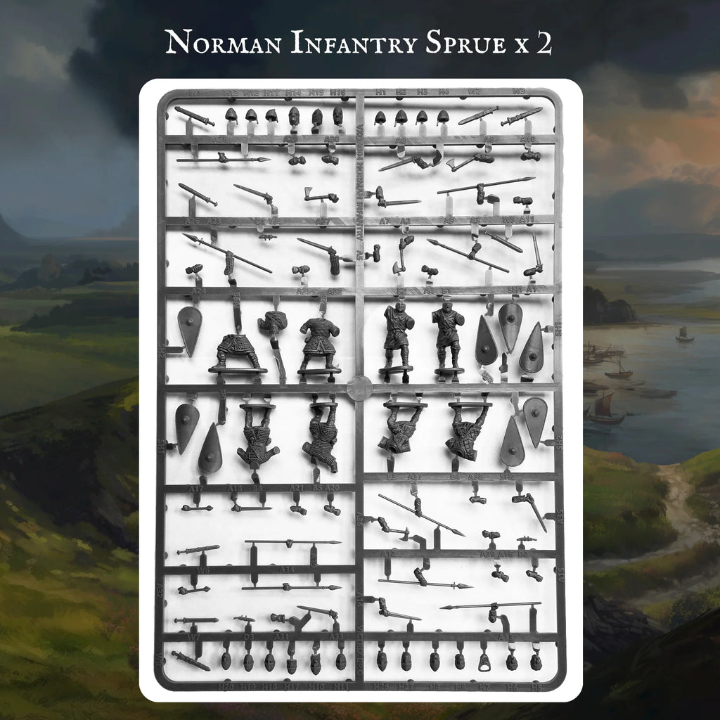 VICTRIX Norman Warband (x32 Figures) - 28mm Medieval Miniatures