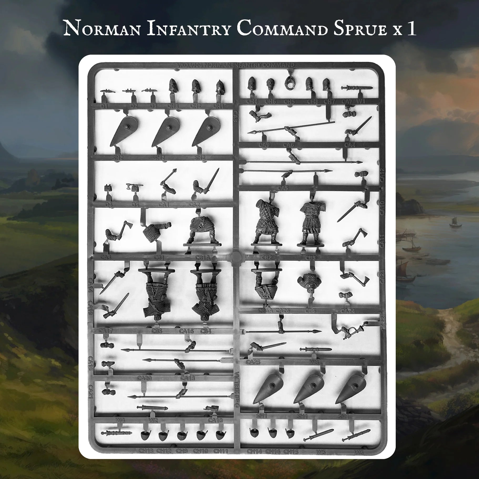 VICTRIX Norman Warband (x32 Figures) - 28mm Medieval Miniatures