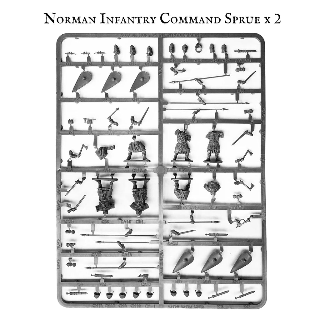 Victrix Norman Command Sprue | x6 28mm Dark Ages Miniatures