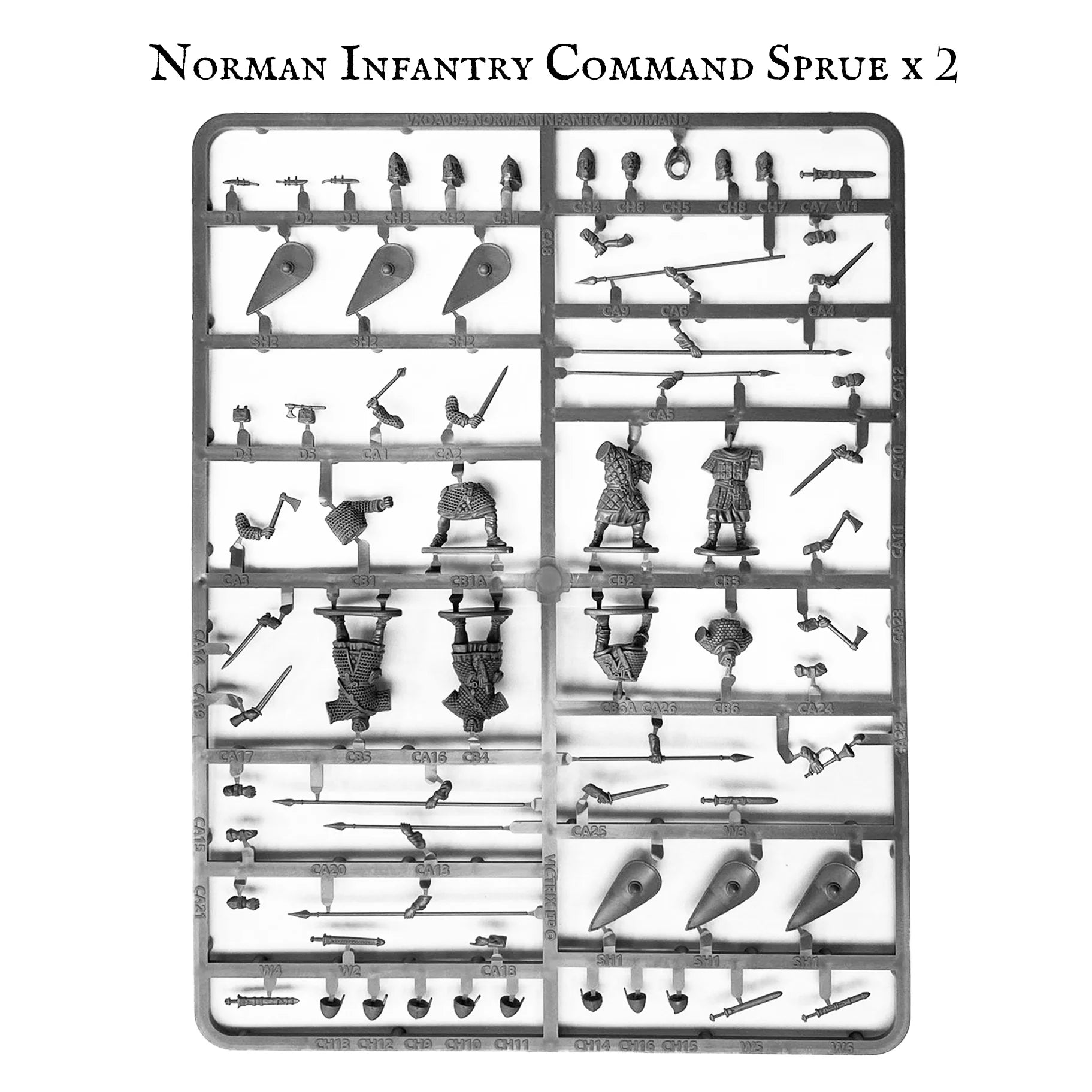Victrix Norman Command Sprue | x6 28mm Dark Ages Miniatures