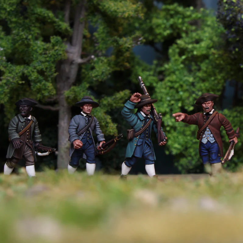 Wargames Atlantic Minutemen Sprue | x5 28mm AWI Miniatures