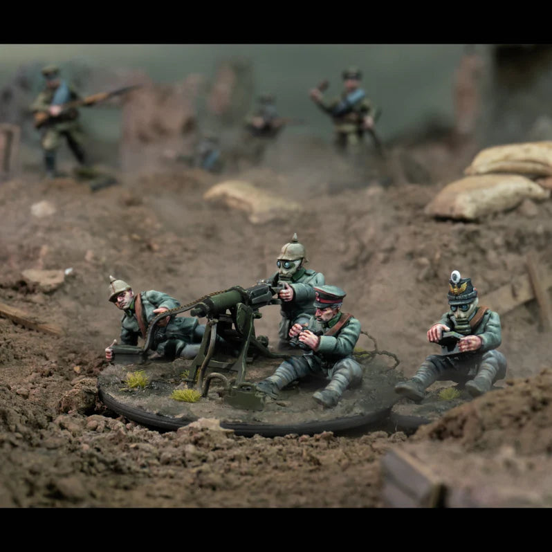Wargames Atlantic Great War German Machine Gun Sprue  - 28mm Miniatures