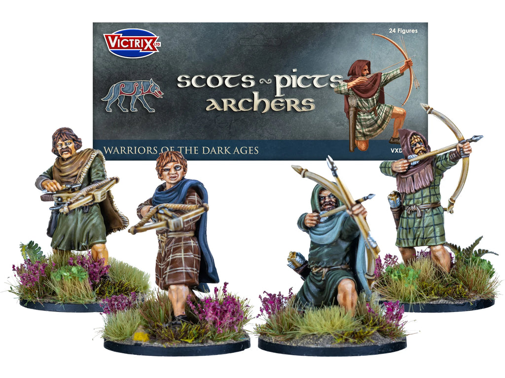 VICTRIX Scots/Picts Archers Sprue (x4 Figures) - 28mm Dark Ages Miniatures