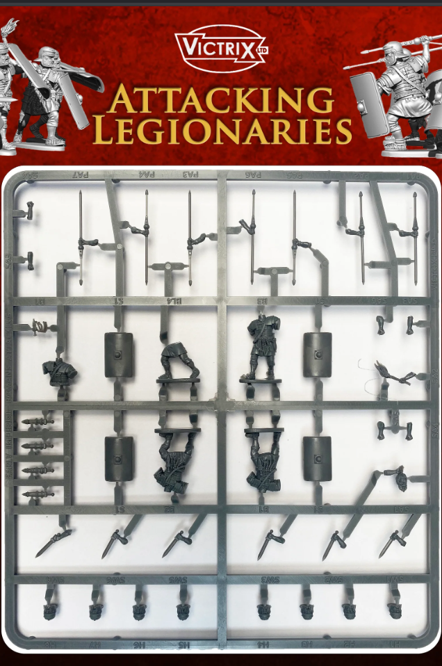 Victrix Attacking Roman Legionaries Sprue (x4 Miniatures) - 28mm