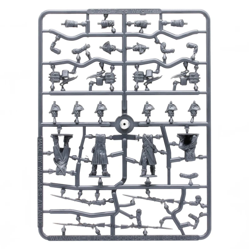 Wargames Atlantic French Infantry in Greatcoats Skirmisher Sprue - 28mm Napoleonic Miniatures