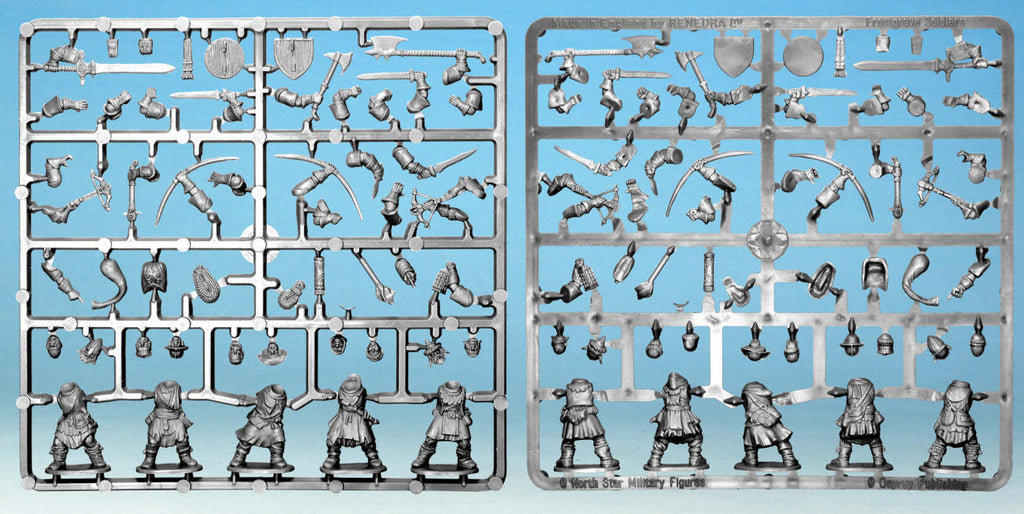 Frostgrave Soldiers Sprue – x5 28mm Fantasy Miniatures (North Star)