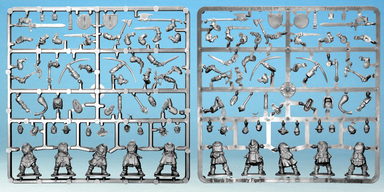 Frostgrave Soldiers Sprue – x5 28mm Fantasy Miniatures (North Star)