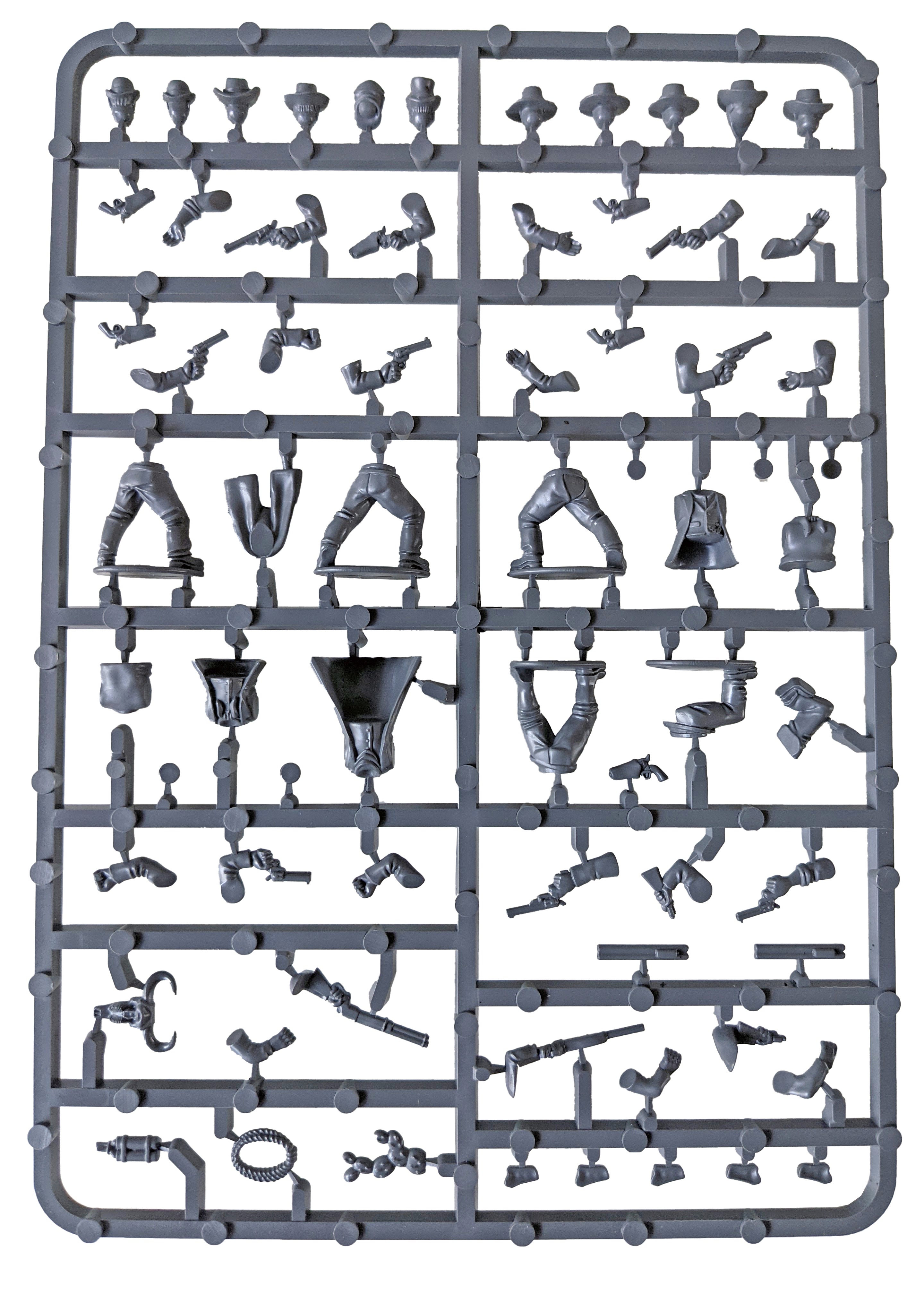 Gunfighters (Male) 28mm Cowboy Minis SPRUE (Great Escape Games)