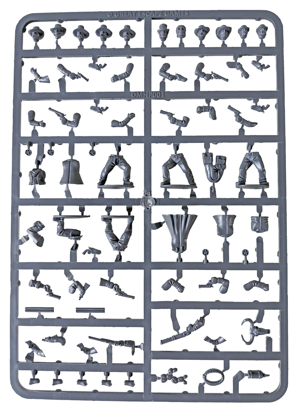 Gunfighters (Male) 28mm Cowboy Minis SPRUE (Great Escape Games)