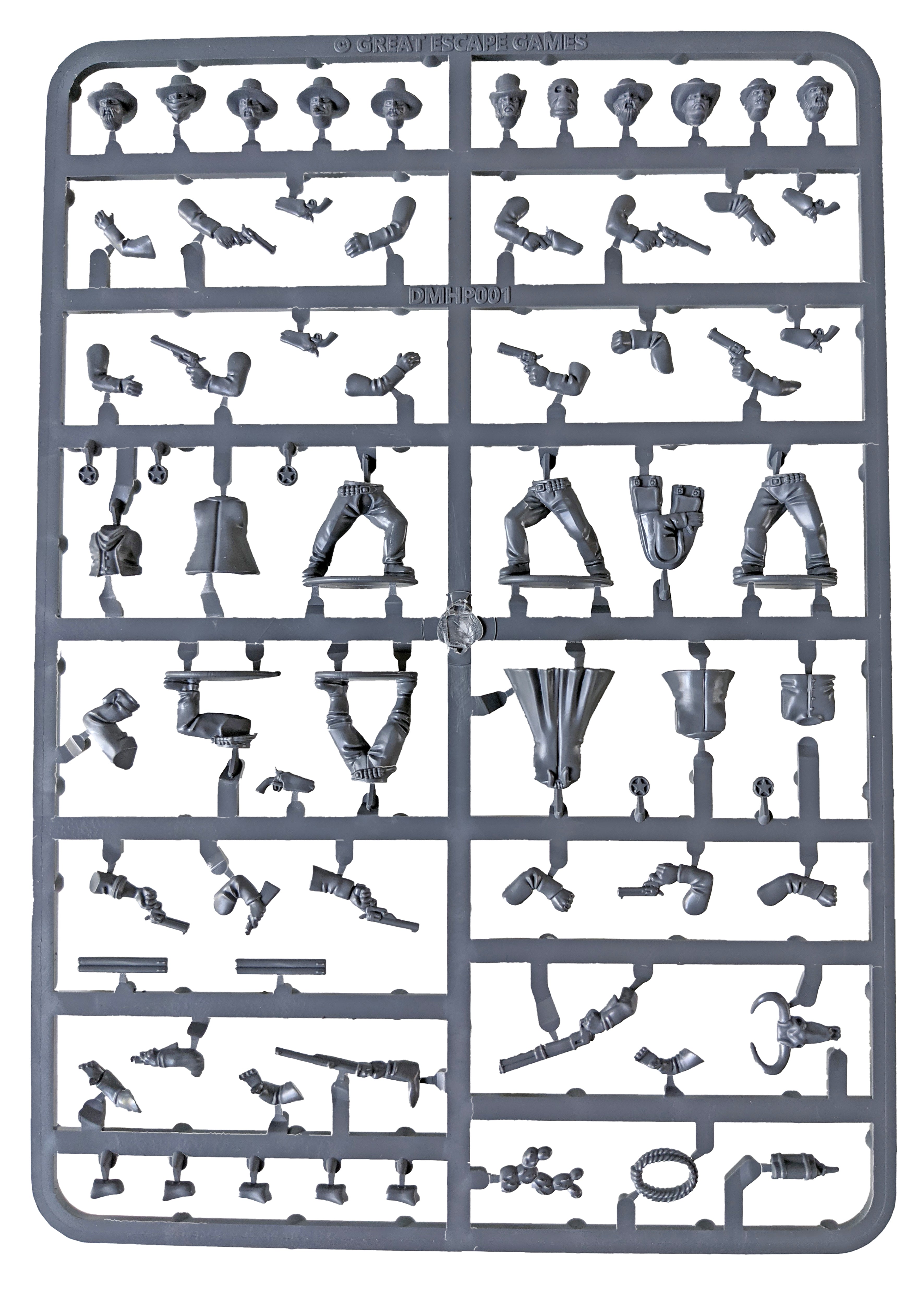 Gunfighters (Male) 28mm Cowboy Minis SPRUE (Great Escape Games)