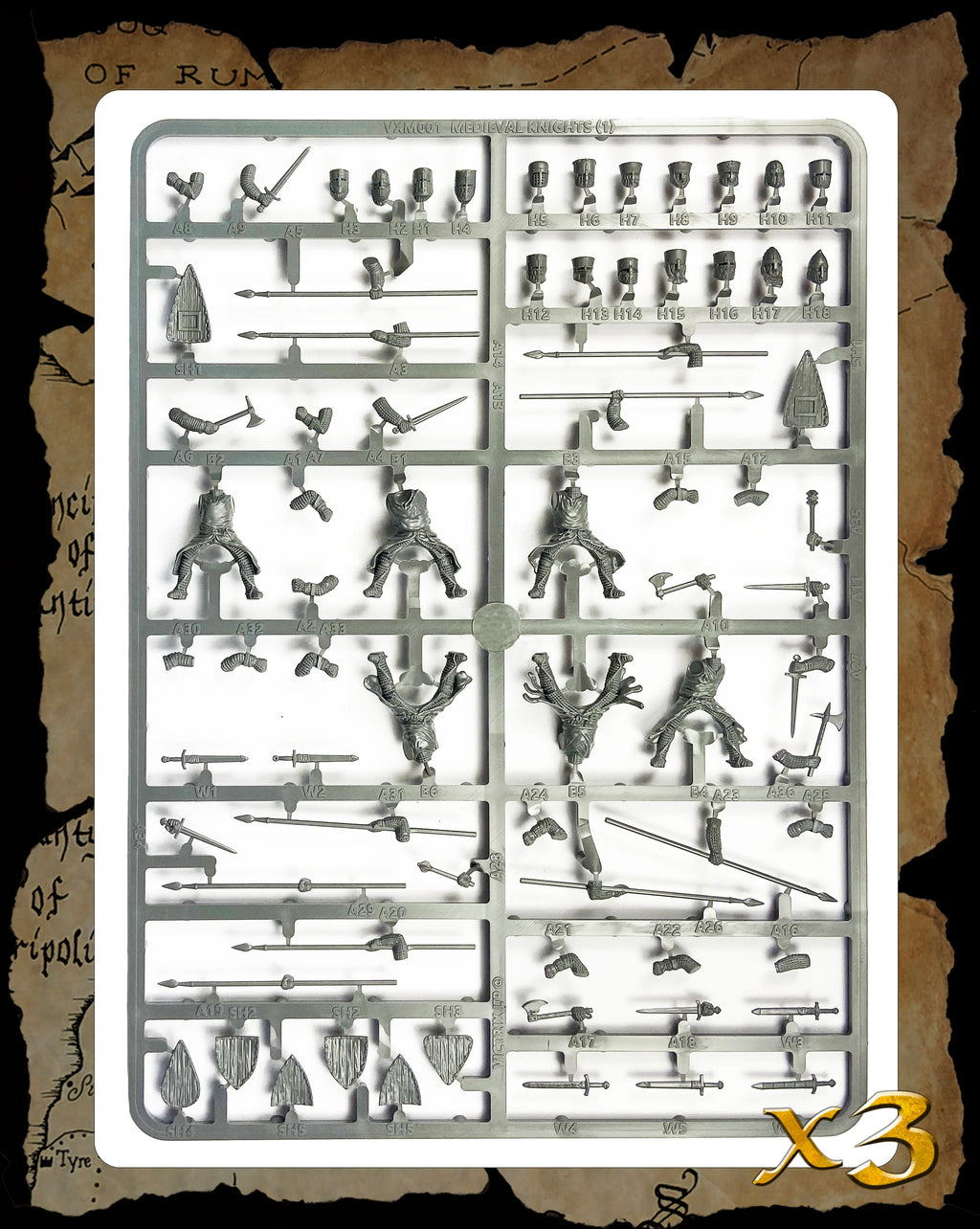 VICTRIX Medieval Knights (x6 Figures) - 28mm Miniatures