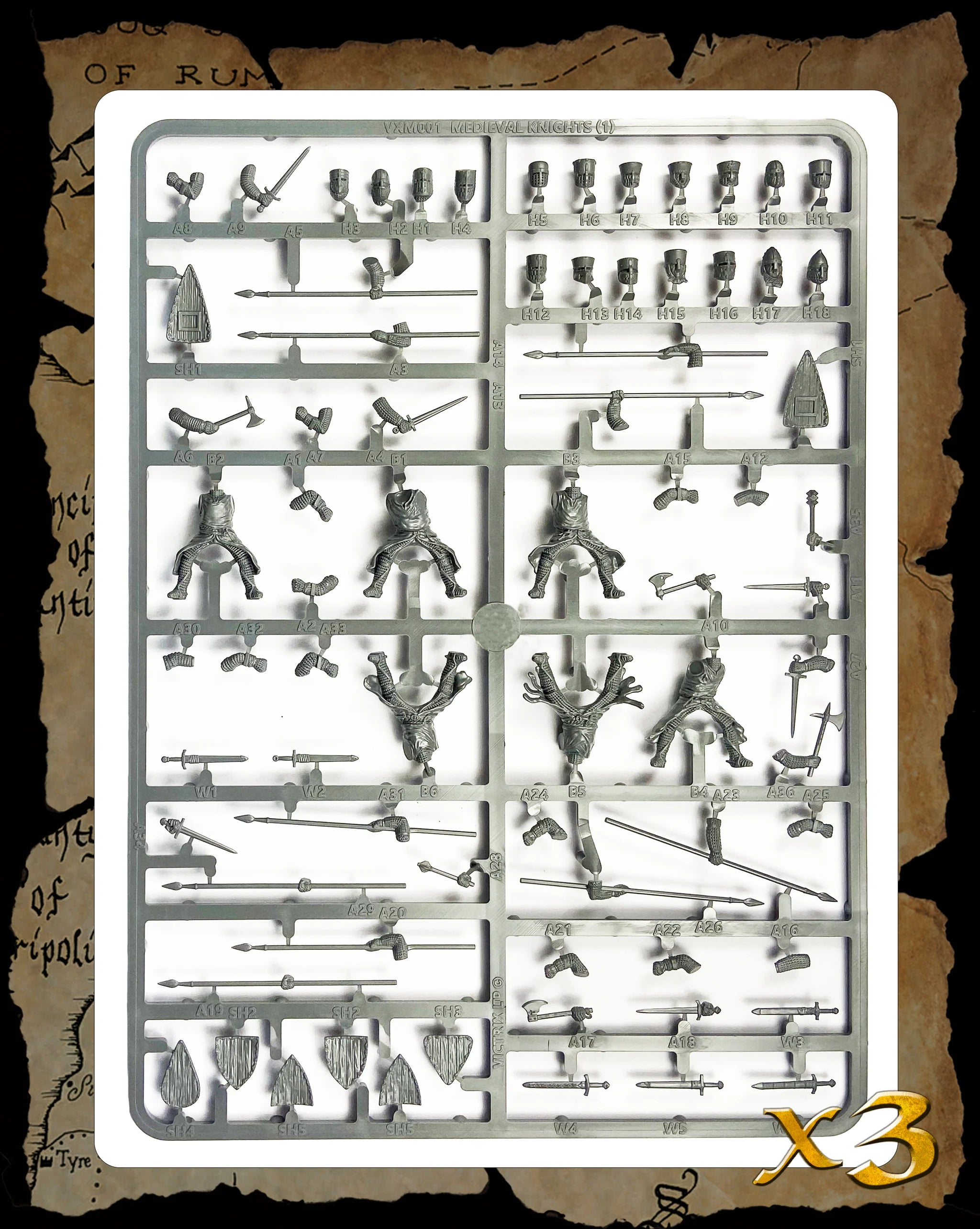 VICTRIX Medieval Knights (x6 Figures) - 28mm Miniatures