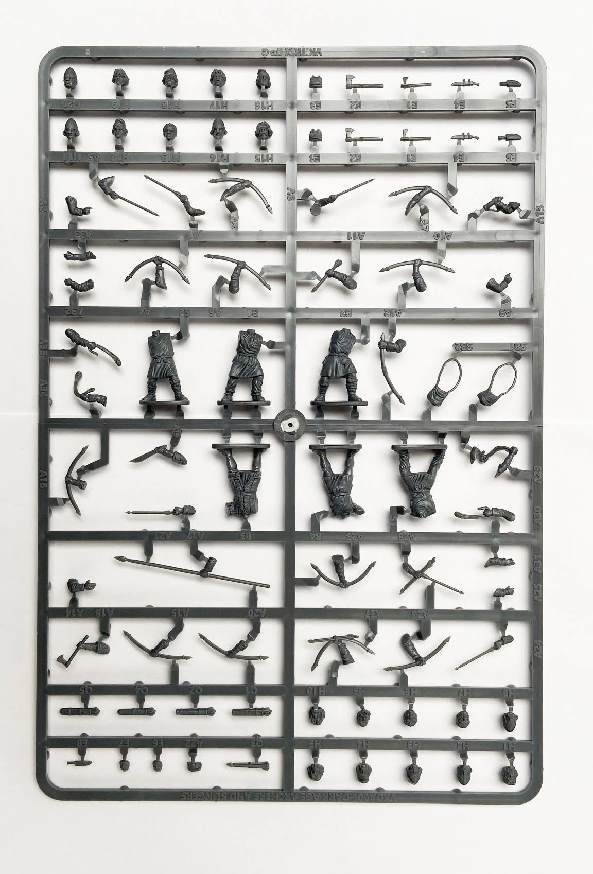 VICTRIX Dark Age Archers & Slingers Sprue (x6 Figures) - 28mm Miniatures