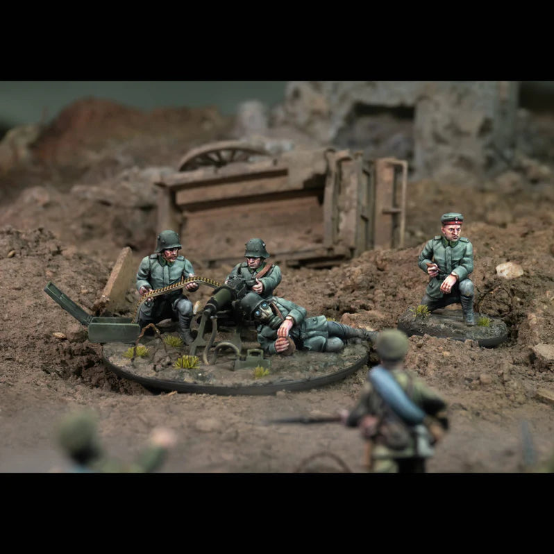 Wargames Atlantic Great War German Machine Gun Sprue  - 28mm Miniatures