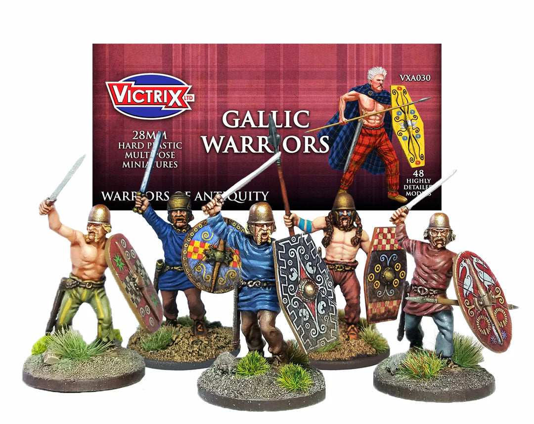 Victrix Gallic Warriors Sprue | x6 28mm Ancients Miniatures