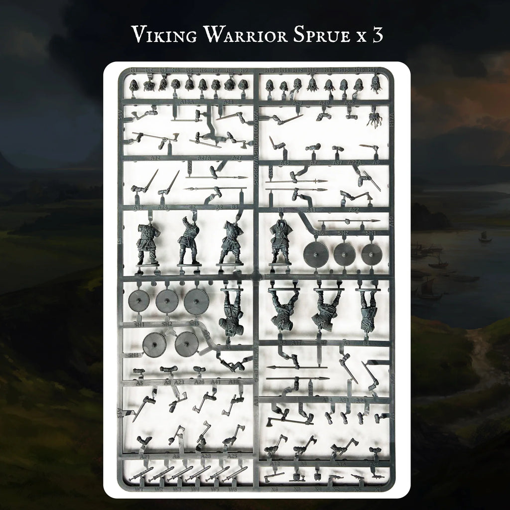 VICTRIX Viking Warband (x36 Figures) - 28mm Medieval Miniatures