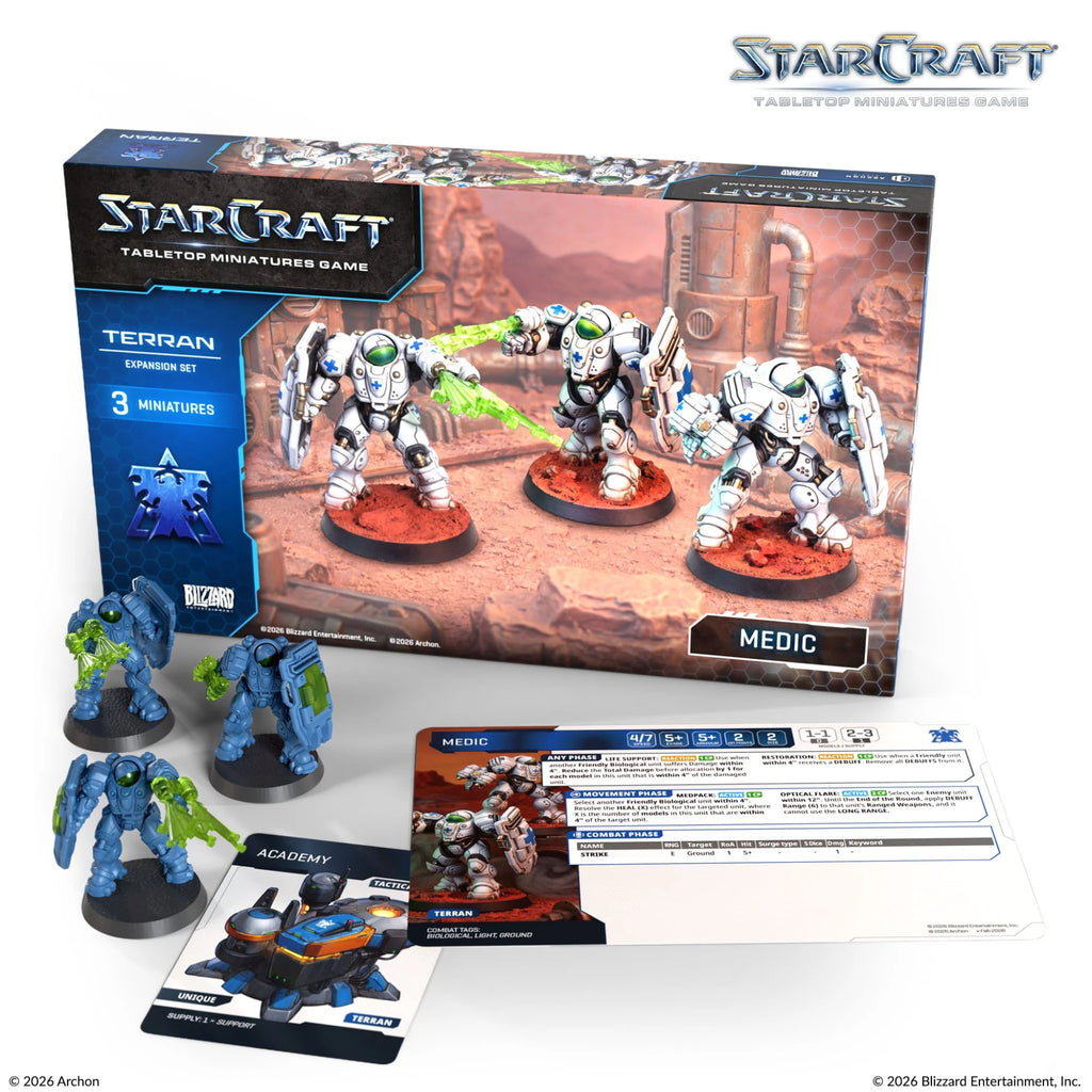 Terran Medics Squad (3 Miniatures) – Starcraft: The Miniatures Game