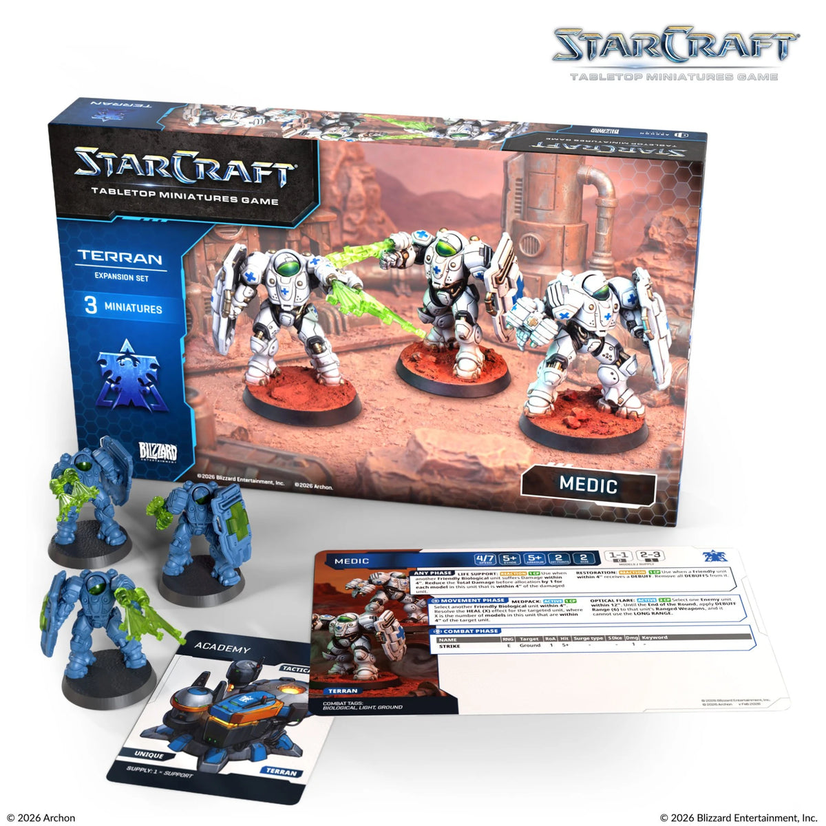 Terran Medics Squad (3 Miniatures) – Starcraft: The Miniatures Game