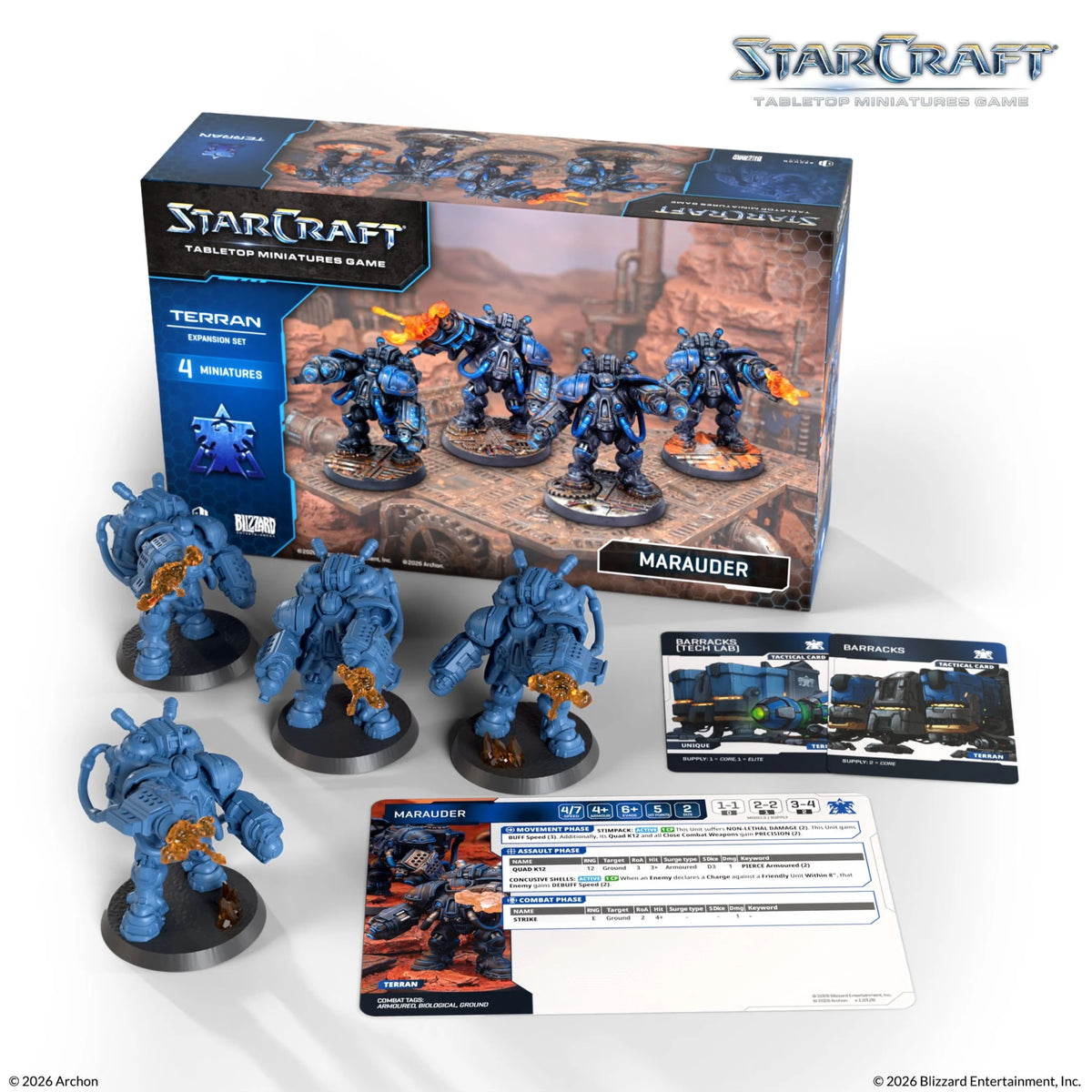 Terran Marauders Squad (4 Miniatures) – Starcraft: The Miniatures Game